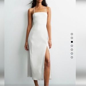 Zara Linen Blend Midi Dress